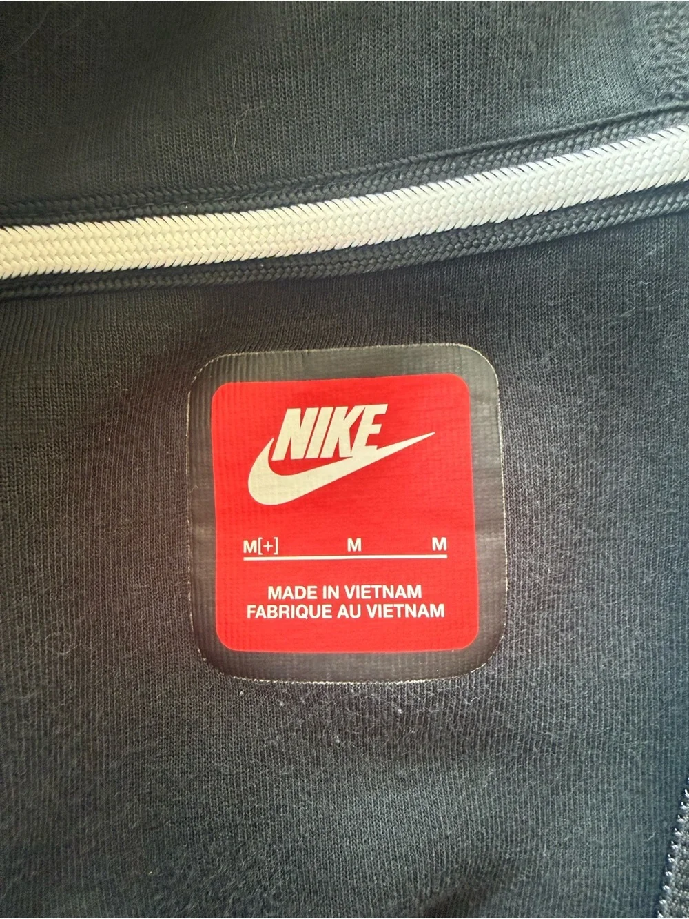 Nike Tech Black and Gray Kids Full-Zip Hoodie Jacket